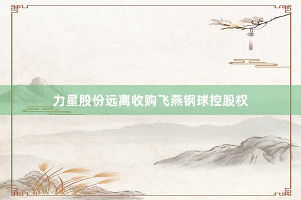 力星股份远离收购飞燕钢球控股权