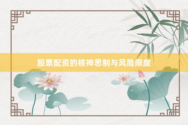 股票配资的核神思制与风险限度