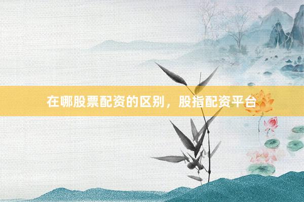 在哪股票配资的区别，股指配资平台